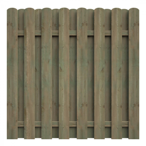 Bohlenzaun Boleo gerade Kiefer kdi grn 180x180cm
