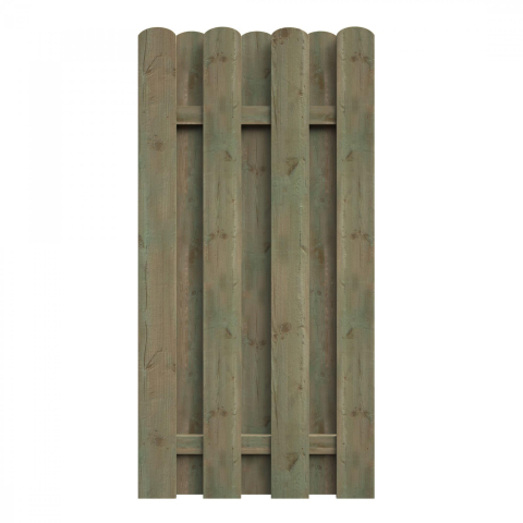 Bohlenzaun Boleo gerade Kiefer kdi grn 90x180cm