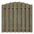 Bohlenzaun Boleo rund Kiefer kdi grün 180x180/160cm