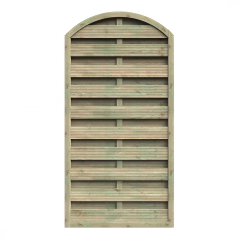 Dichtzaun 90x180-160 kdi mit Leimholzbogen