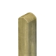 Zaunpfosten Kiefer 9x9x190cm mit Rundkopf kdi gr�n 30487