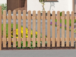 Vorgartenzaun Genua mit gerundeten Köpfen