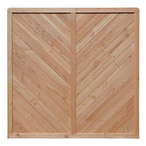 Zaun Lisa 180x180cm geschlossen L&auml;rche natur 50010