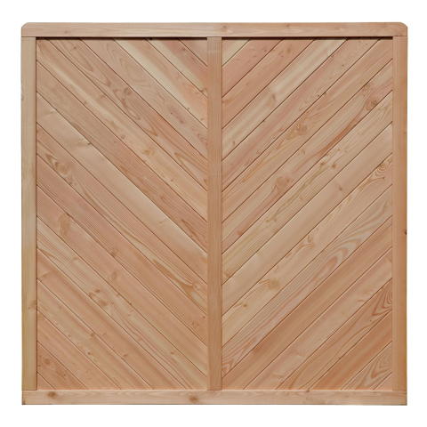 Zaun Lisa 180x180cm geschlossen Lrche natur 50010