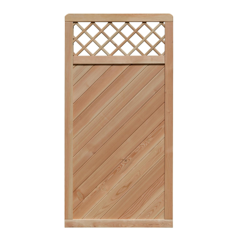 Zaun Fiona 50014 90x180cm mit Gitter Lrche natur