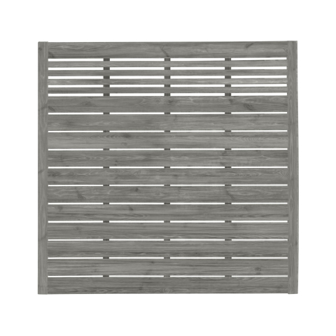 Zaun Sina 51203 180x180cm mit Gitter Kiefer kdi grau