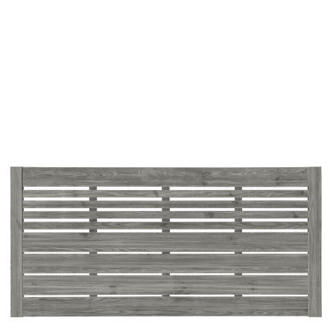 Zaun Sina 51208 180x90cm mit Gitter Kiefer kdi grau