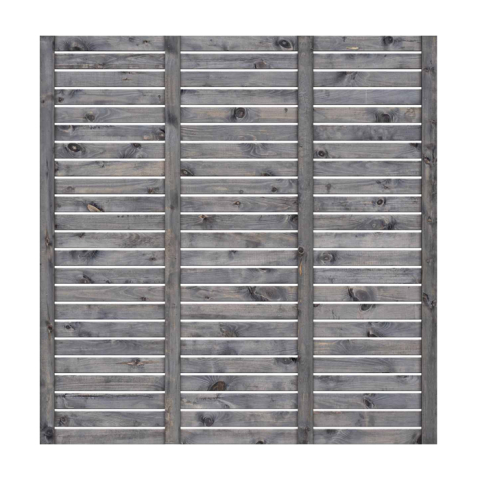 Sichtschutzzaun Valentina Kiefer KDi Grau 180x180 cm 51226