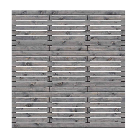 Sichtschutzzaun Valentina Kiefer KDi Grau 180x180 cm 51226