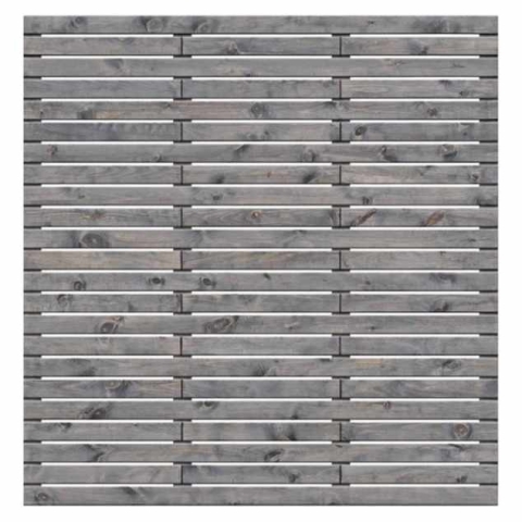 Sichtschutzzaun Valentina Kiefer KDi Grau 180x180 cm 51226