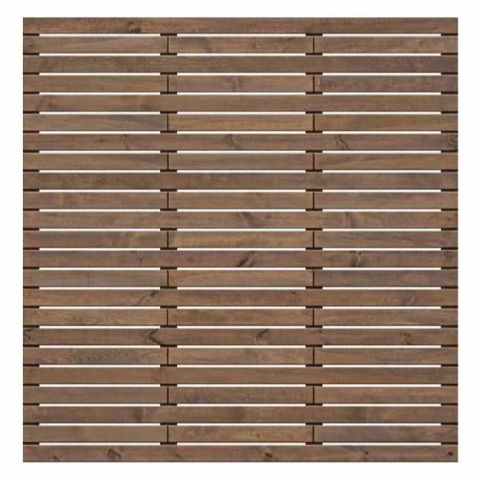 Sichtschutzzaun Valentina Kiefer KDi Braun 180x180cm 51223