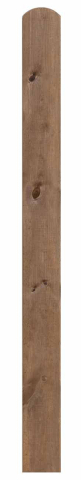 Einzelbohle mit Rundkopf kdi braun 14,5x180cm 51336