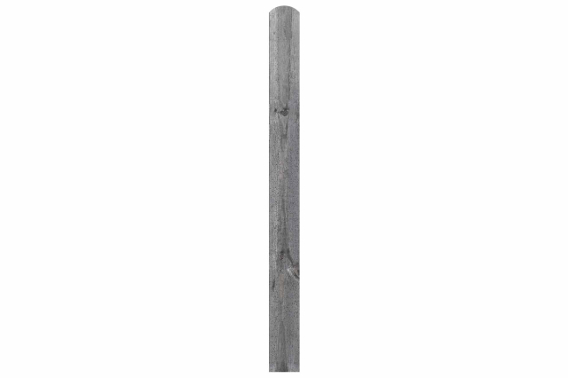 Einzelbohle Kiefer mit Rundkopf kdi grau 14,5x180cm 51198