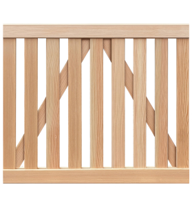 Vorgartentor Verona aus Lrche 100x80cm 50336 ohne Beschlag