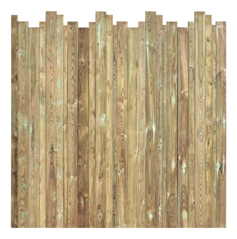 Bohlenzaun Fortix 180x180-175 cm Kiefer druckimpr&auml;gniert