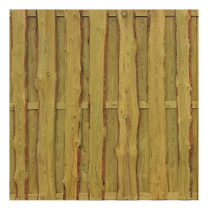 Bohlenzaun Rustic 180x180 cm Kiefer druckimprgniert aus unbesumten sgerauhen Bohlen