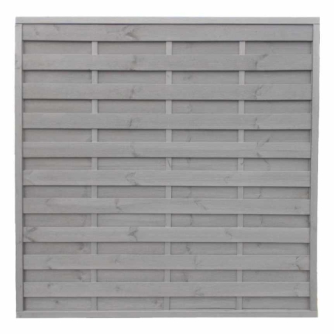 Dichtzaun Tralix Kiefer Steingrau vorlasiert 180x180cm gerade