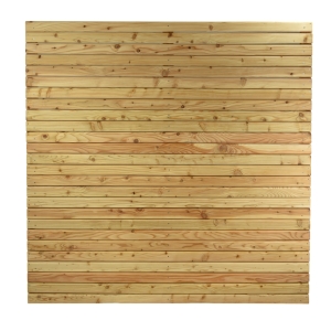 Massivzaun Rhombus gerade L&auml;rche natur 180x180cm