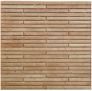 Bretterzaun Rhombo-Sectio gerade Lrche 180x180cm