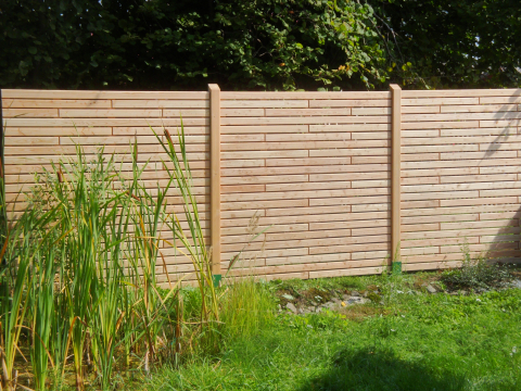 Bretterzaun Rhombo-Sectio gerade Lrche 180x180cm