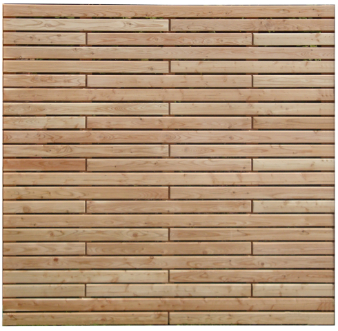 Bretterzaun Rhombo-Sectio gerade Lrche 180x180cm