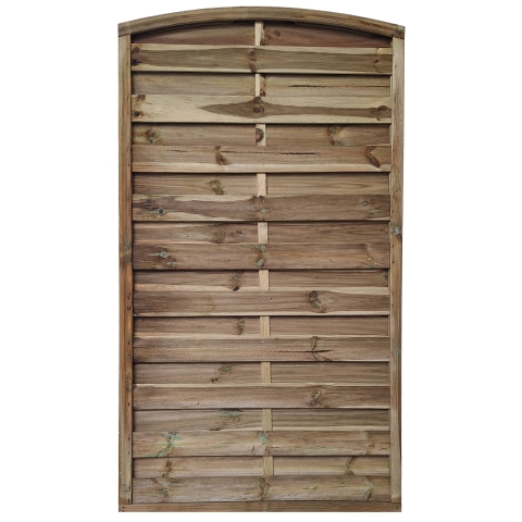 Dichtzaun 100x180-174cm kdi gr&uuml;n mit Leimholzbogen