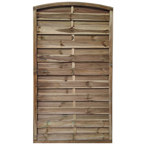 Dichtzaun 100x180-174cm kdi grn mit Leimholzbogen