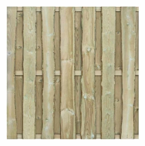 Natura Bohlenzaun Kiefer kdi gr&uuml;n 180x180cm