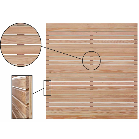 Selbstbauzaun Rhombus Lrche 180x180 cm