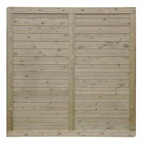 Massivzaun Toskana 180x180cm geschlossen Fichte kdi gr&uuml;n