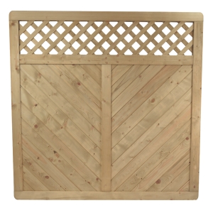 Massivzaun Marino 180x180cm mit Gitter Fichte kdi gr&uuml;n