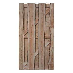 Tor Starkis 90x180cm aus L&auml;rche natur aus unbes&auml;umten, s&auml;gerauhen Bohlen ohne Beschlag