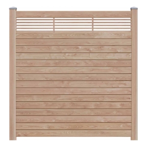 Selbstbauzaun Gardo XL DIY L&auml;rche natur mit Rankelement 180x194 cm