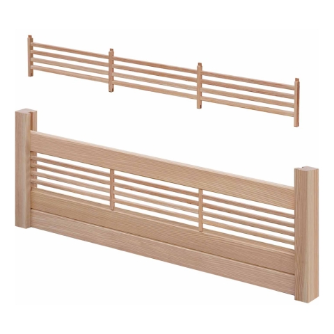 Selbstbauzaun Gardo XL DIY L&auml;rche natur mit Rankelement 180x194 cm