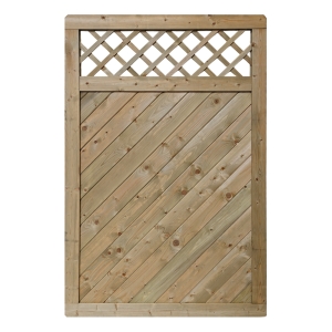 Massivzaun Marino 120x180cm mit Gitter Fichte kdi gr&uuml;n