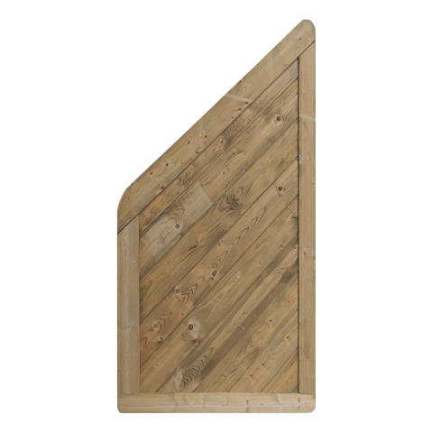 Massivzaun Trentino 90x180-90cm geschlossen Fichte kdi gr&uuml;n