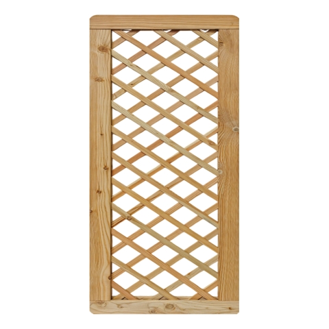 Massivzaun Privora Rankgitter 90x180cm L&auml;rche natur