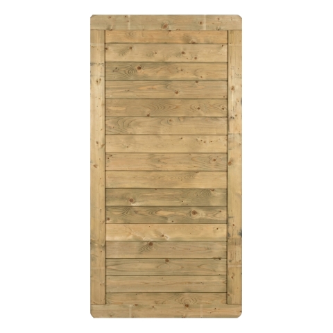 Massivzaun Toskana 90x180cm geschlossen Fichte kdi gr&uuml;n